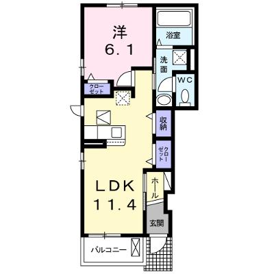 シトロンⅡ 101【管理NO：1-024987602-01010】 ★家具家電は申し込み後に搬入しますの外観画像