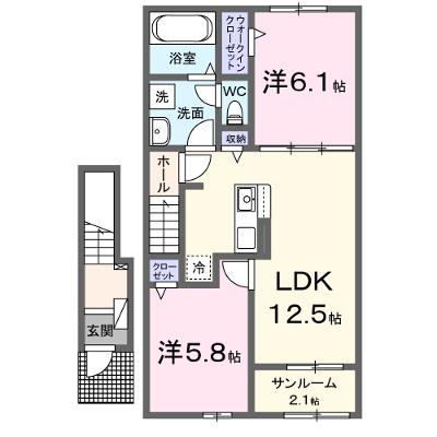 ブレッザ　フェリーチェ 204【管理NO：1-028418001-02040】 ★家具家電は申し込み後に搬入します★ ★2026年09月中旬入居可能★の外観画像