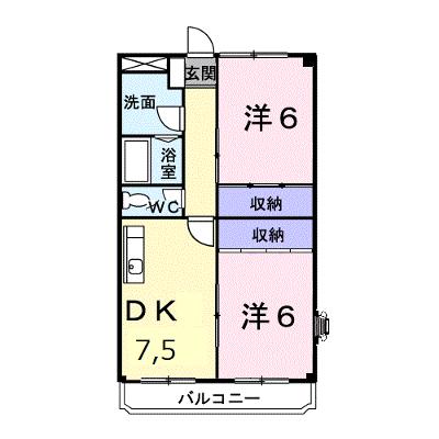 プラティークリブ 201【管理NO：1-004340201-02010】 ★家具家電は申し込み後に搬入しますの外観画像