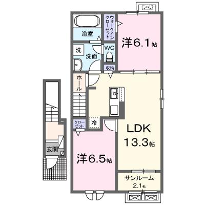 レジデンスＡＫ長久Ⅱ 207【管理NO：1-028475802-02070】 ★家具家電は申し込み後に搬入します★ ★2026年11月中旬入居可能★の外観画像