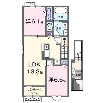 レジデンスＡＫ長久Ⅱ 201【管理NO：1-028475802-02010】 ★家具家電は申し込み後に搬入します★ ★2026年11月中旬入居可能★の外観画像
