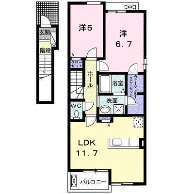 フォルトゥーナⅡ 201【管理NO：1-024940202-02010】 ★家具家電は申し込み後に搬入します 2026年08月中旬入居可能の外観画像