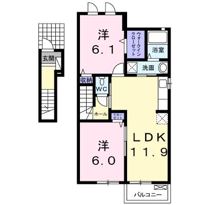 ベーネソプラ　Ａ 201【管理NO：1-021722001-02010】 ★家具家電は申し込み後に搬入します★の外観画像