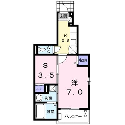 メゾンドフラン 101【管理NO：1-018380701-01010】 ★家具家電は申し込み後に搬入します★の外観画像