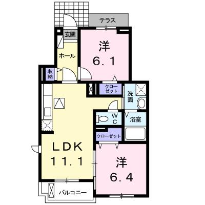 ベルローズＢ 103【管理NO：1-018304502-01030】 ★家具家電は申し込み後に搬入します★の外観画像