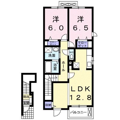 ベル　アンジュＢ 203【管理NO：1-017330302-02030】 ★家具家電は申し込み後に搬入しますの外観画像