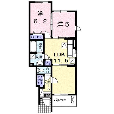 リバーサイドヒルズＡ 104【管理NO：1-016687401-01040】 ★家具家電は申し込み後に搬入します★の外観画像