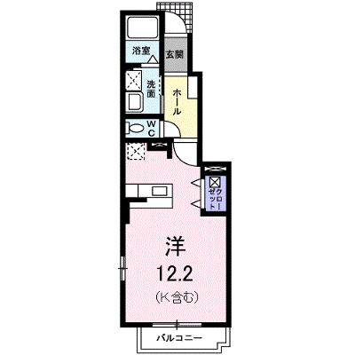 クラール　アンジュＢ 103【管理NO：1-014238902-01030】 ★家具家電は申し込み後に搬入します★の外観画像