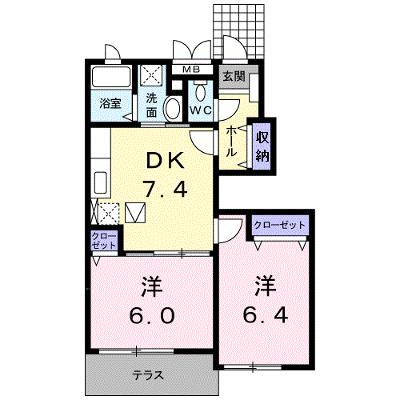 メゾン・ソレイユＣ 103【管理NO：1-013969203-01030】 ★家具家電は申し込み後に搬入しますの外観画像