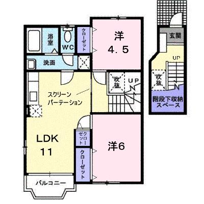 ラブリードーレＡ 203【管理NO：1-007044601-02030】 ★家具家電は申し込み後に搬入しますの外観画像