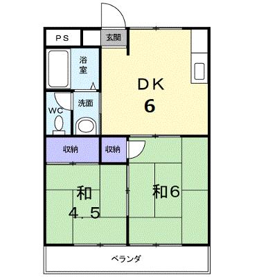 春日ハイツ 202【管理NO：1-000682502-02020】 ★家具家電は申し込み後に搬入します★の外観画像