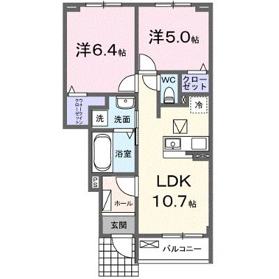 メゾン　シュシュ 102【管理NO：1-028703201-01020】 ★家具家電は申し込み後に搬入します 2026年09月上旬入居可能の外観画像