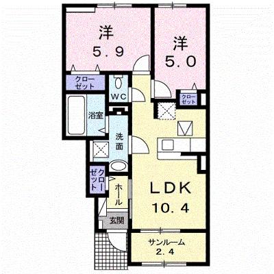 ル・メリディアンＥ 103【管理NO：1-025022101-01030】 ★家具家電は申し込み後に搬入します 2026年11月中旬入居可能の外観画像