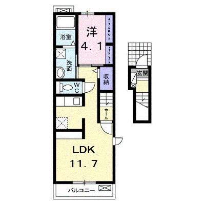 プティ　ヴィラージュ　千田 201【管理NO：1-019932201-02010】 ★家具家電は申し込み後に搬入しますの外観画像