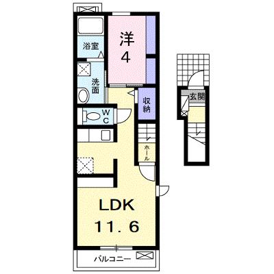 ルミエールⅢ 201【管理NO：1-019575103-02010】 ★家具家電は申し込み後に搬入します★の外観画像