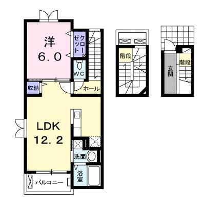 メゾンドフラン 303【管理NO：1-018380701-03030】 ★家具家電は申し込み後に搬入します★の外観画像