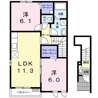 ブルーシエル 201【管理NO：1-018272001-02010】 ★家具家電は申し込み後に搬入します 2026年07月中旬入居可能の外観画像