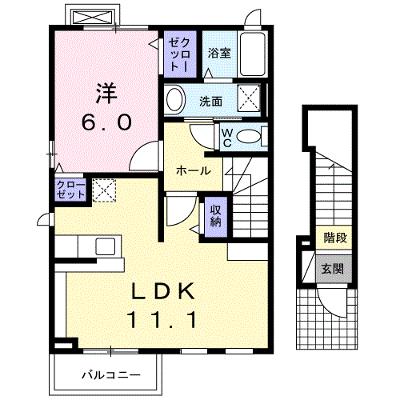 フェールⅢ 201【管理NO：1-018137703-02010】 ★家具家電は申し込み後に搬入します★の外観画像