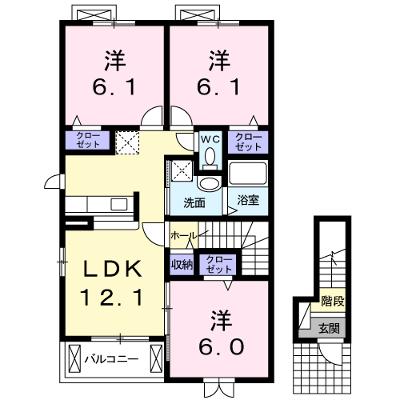 アンソレイユＣ 201【管理NO：1-018104103-02010】 ★家具家電は申し込み後に搬入します★の外観画像
