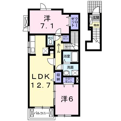 ヴィオーラ 202【管理NO：1-017567601-02020】 ★家具家電は申し込み後に搬入しますの外観画像