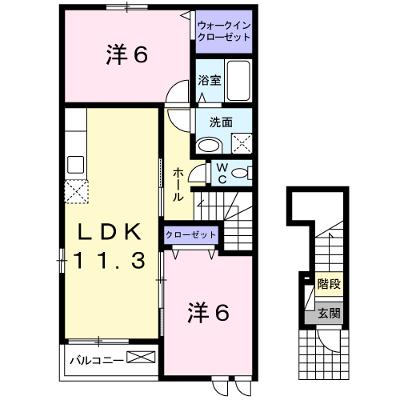 ライツ　シュティルＡ 201【管理NO：1-017295701-02010】 ★家具家電は申し込み後に搬入しますの外観画像