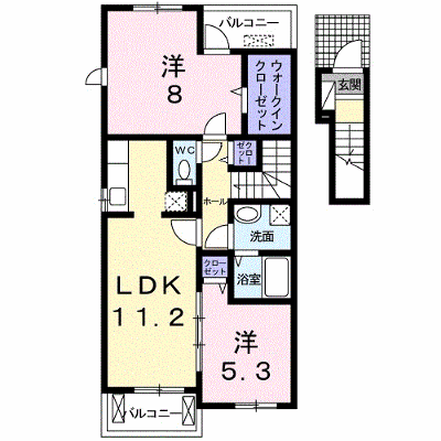 ピュアストリーム　Ａ 203【管理NO：1-017213801-02030】 ★家具家電は申し込み後に搬入します★の外観画像