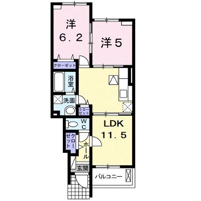 リバーサイドヒルズＡ 103【管理NO：1-016687401-01030】 ★家具家電は申し込み後に搬入しますの外観画像
