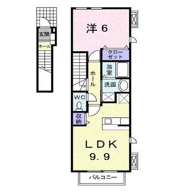 クレメント　Ａ 201【管理NO：1-016309001-02010】 ★家具家電は申し込み後に搬入します★の外観画像