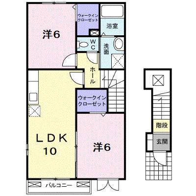 ラ　フォンテーヌＡ 201【管理NO：1-014505801-02010】 ★家具家電は申し込み後に搬入しますの外観画像