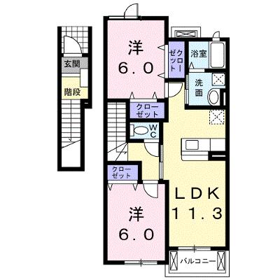 プレジールＢ 202【管理NO：1-014488602-02020】 ★家具家電は申し込み後に搬入しますの外観画像
