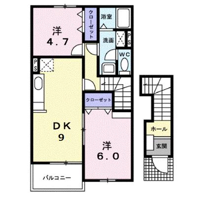 カーサフィオーレＡ 202【管理NO：1-013407101-02020】 ★家具家電は申し込み後に搬入します★の外観画像