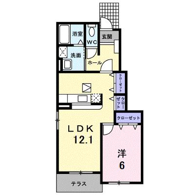 チェリッシュ 104【管理NO：1-013171101-01040】 ★家具家電は申し込み後に搬入します 2026年08月上旬入居可能の外観画像
