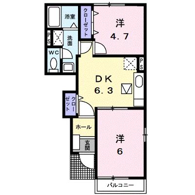 クレールコートＢ 103【管理NO：1-012883402-01030】 ★家具家電は申し込み後に搬入します 2026年07月下旬入居可能の外観画像