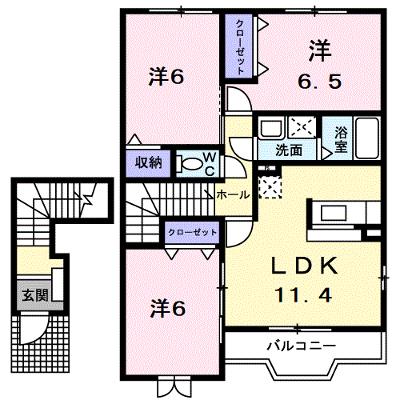 サンリット　パレスＣ 203【管理NO：1-012862103-02030】 ★家具家電は申し込み後に搬入しますの外観画像