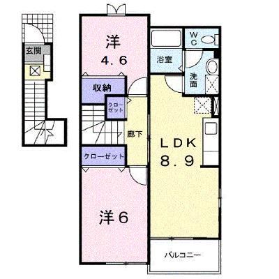 フロール清風Ｂ 201【管理NO：1-012037701-02010】 ★家具家電は申し込み後に搬入します 2026年08月下旬入居可能の外観画像