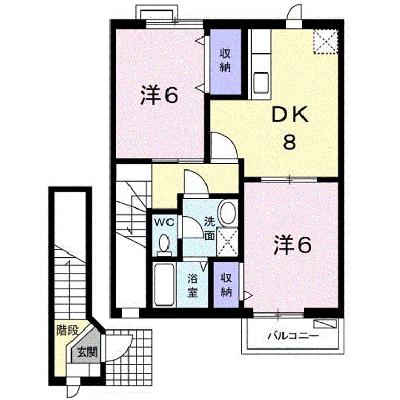 ル・アーブルＡ 204【管理NO：1-009330001-02040】 ★家具家電は申し込み後に搬入します★の外観画像