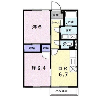エステート高木 203【管理NO：1-005314801-02030】 ★家具家電は申し込み後に搬入しますの外観画像