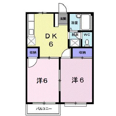 エルディム和 202【管理NO：1-004803901-02020】 ★家具家電は申し込み後に搬入しますの外観画像