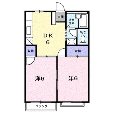 エルディム楽天Ａ 202【管理NO：1-004207601-02020】 ★家具家電は申し込み後に搬入します★の外観画像