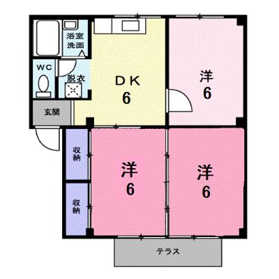 エメラルドハイツ 102【管理NO：1-003202401-01020】 ★家具家電は申し込み後に搬入します★の外観画像