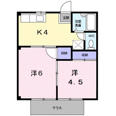 シティハイツ神辺 104【管理NO：1-001787501-01040】 ★家具家電は申し込み後に搬入します 2026年07月下旬入居可能の外観画像