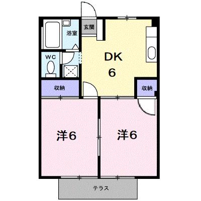 シティハイツ下河内Ｂ 201【管理NO：1-001558302-02010】 ★家具家電は申し込み後に搬入しますの外観画像
