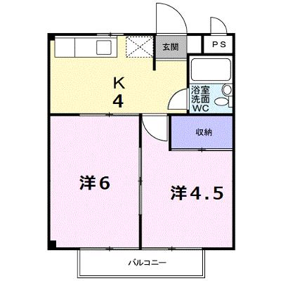 Ａカントリーハイツ 203【管理NO：1-001015301-02030】 ★家具家電は申し込み後に搬入しますの外観画像