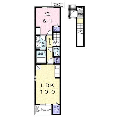 ラヴィアンローズ 205【管理NO：1-025514501-02050】 ★家具家電は申し込み後に搬入します★の外観画像