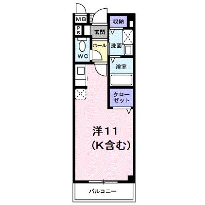 アヴェニール 203【管理NO：1-011096701-02030】 ★家具家電は申し込み後に搬入します★ ★2026年08月中旬入居可能★の外観画像