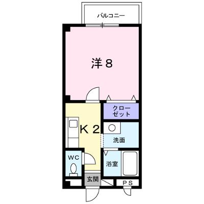 エスボワール新迫 107【管理NO：1-010955901-01070】 ★家具家電は申し込み後に搬入します★の外観画像