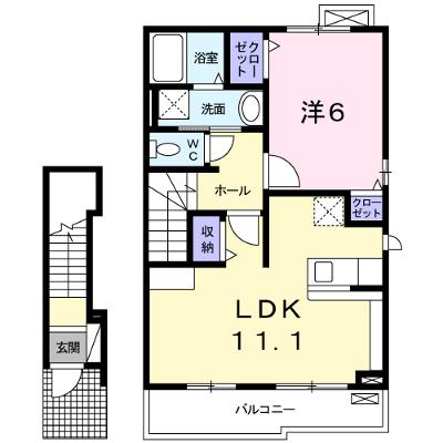 ブランドーレＡ 203【管理NO：1-017435901-02030】 ★家具家電は申し込み後に搬入します★の外観画像