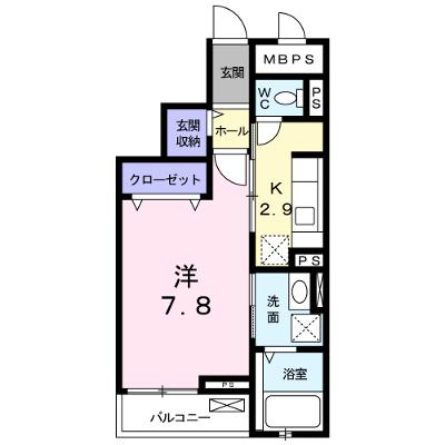メゾン・グランドゥール 302【管理NO：1-016844201-03020】 ★家具家電は申し込み後に搬入します★の外観画像