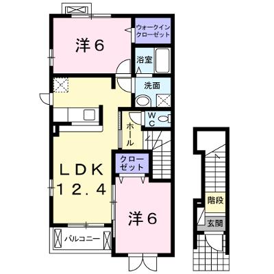 ラルジュメゾンＢ 201【管理NO：1-016287602-02010】 ★家具家電は申し込み後に搬入します★ ★2026年10月中旬入居可能★の外観画像