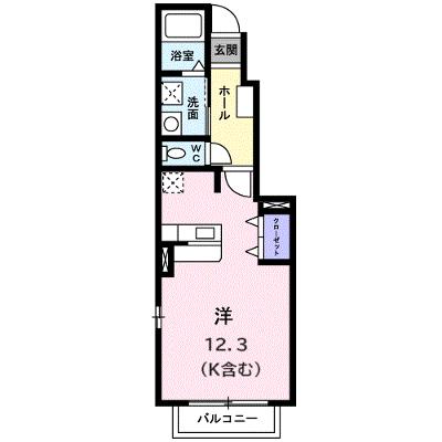 ドミール　ラフィネ　Ｂ 102【管理NO：1-013403502-01020】 ★家具家電は申し込み後に搬入します★の外観画像